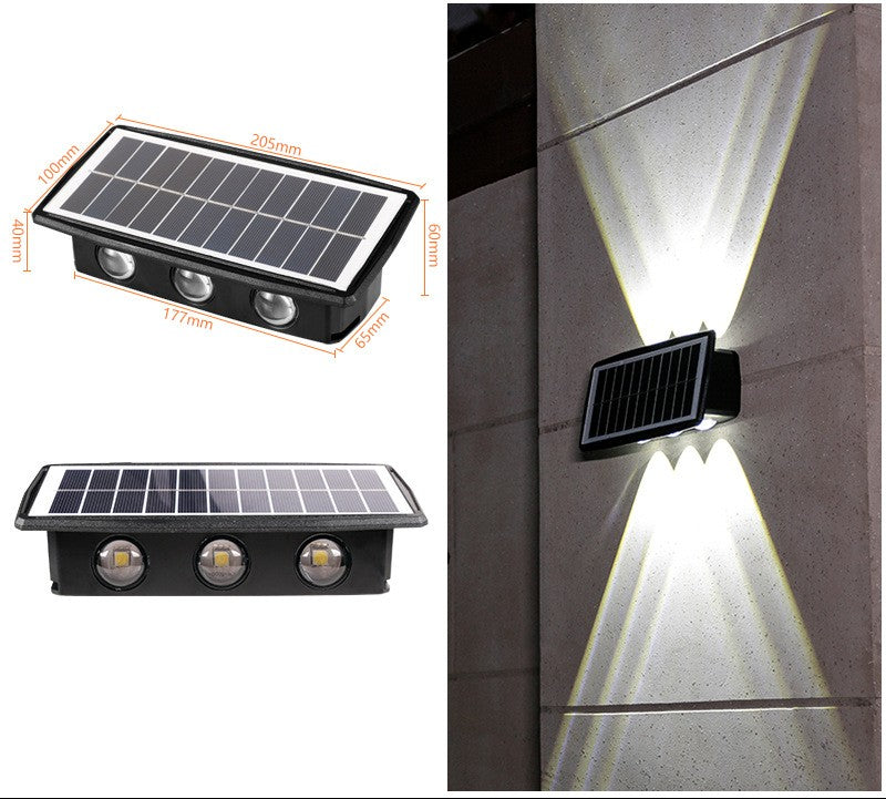 Solar Outdoor Wall Light | 18650 1500mAh | 5050 LED | 4 & 6 LED | Cool White, Warm White & Dual-Colour | ABS+PC | 5.5V 1.5W Solar Panel | Waterproof | Garden, Patio & Pathway