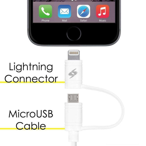 MFi Certified 2-in-1 Lightning & Micro USB Sync & Charge Cable – 1M