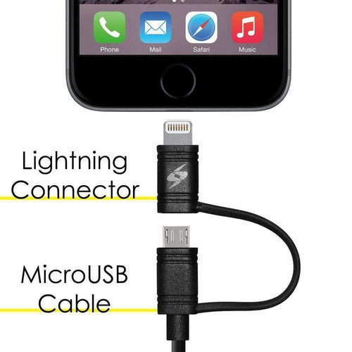 MFi Certified 2-in-1 Lightning & Micro USB Sync & Charge Cable – 1M