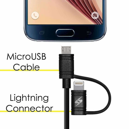 MFi Certified 2-in-1 Lightning & Micro USB Sync & Charge Cable – 1M