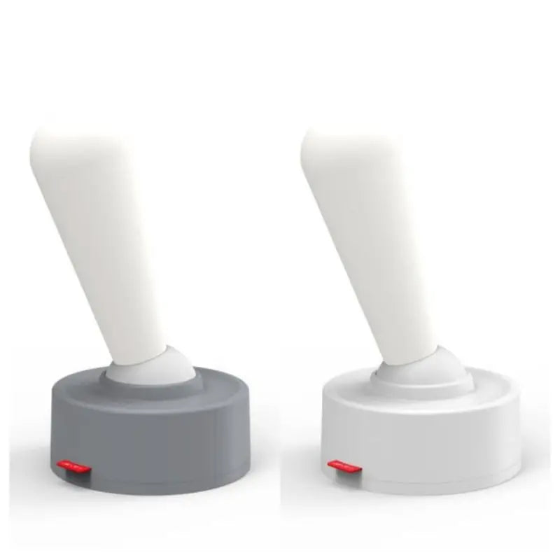 Toggle Switch LED Night Light | Silicone Cover | USB Rechargeable | Dimmable | Wall-Mountable | 112×112×204mm | Warm White | Gray & White