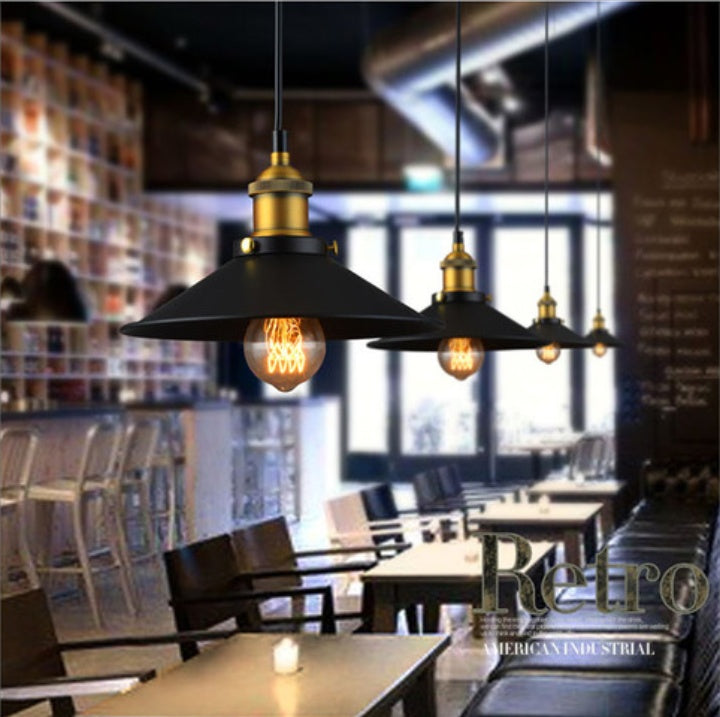 American Countryside Iron Chandelier | LED | Push Button | 22–36cm | 4W, 40W & Shade-Only | Porch, Dining Room, Living Room & Bedroom