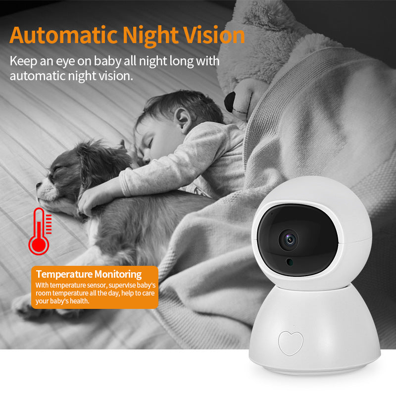 1080p Baby Monitor & Network Camera | 100m Night Vision | Alarm | Auto Backlight | AU/EU/UK/US | White