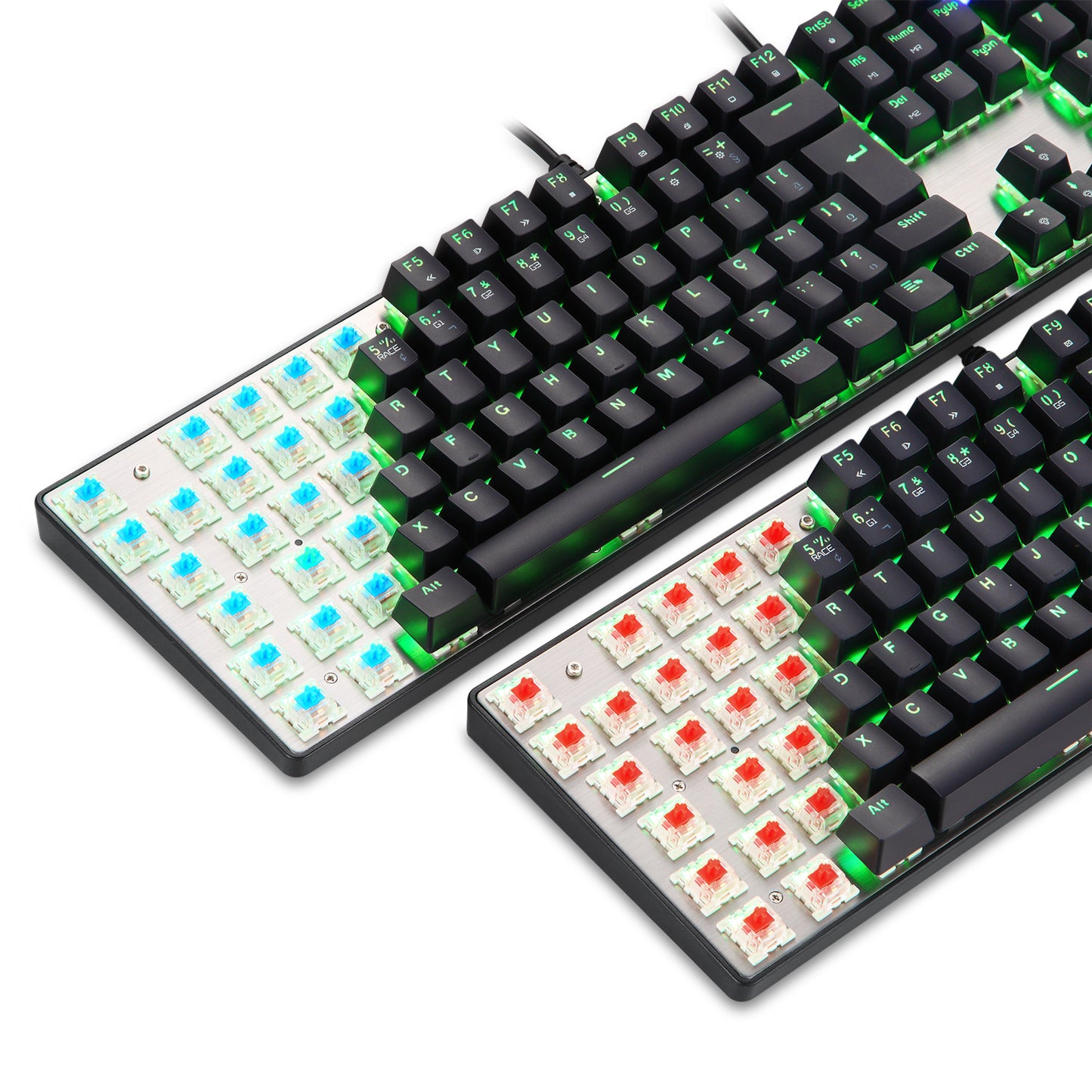 LEOPARD RGB Mechanical Keyboard | CK104 & CK61 | Blue & Red Switch | English & Russian Layout | 14 Lighting Modes