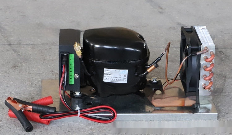 BD25HC Miniature Air-Cooled Refrigeration Compressor | R134a, 12V/24V, RV, Car Fridge & Solar Freezer