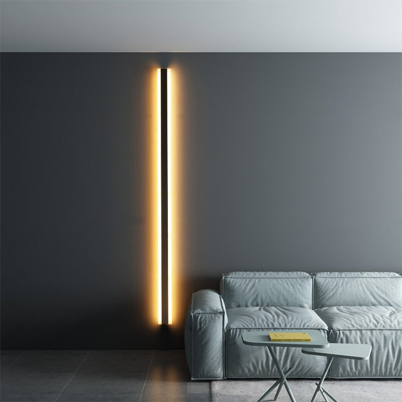 Minimalist Long LED Wall Lamp | Acrylic Shade | 220V | 30cm 6W & 60cm 12W | Neutral, Warm & White Light | Living Room, Bedroom & Hallway