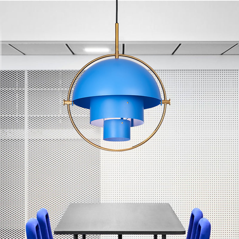 Chrome-Plated Zinc Alloy Half-Circle LED Chandelier | 4 Colours, 111-240V, 10-15㎡, Bedroom & Dining Room