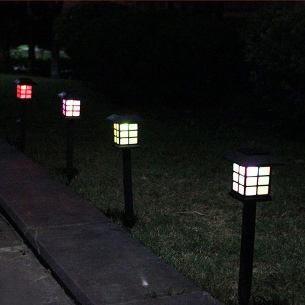 Solar Square LED Garden Stake Light | IP44 | 0.6W | 50,000h | 85×360mm | 6hr Solar Charge | Auto On/Off | RGB, Warm White & White | Lawn, Courtyard & Holiday Decor