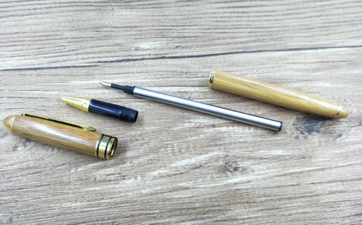 Personalised Engraved Bamboo Fountain Pen | Piston Ink | 0.58mm Nib | Bamboo Gift Box | Custom Name Engraving