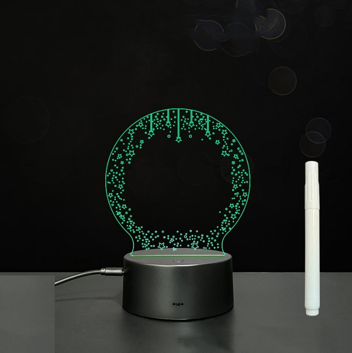 LED Acrylic Handwriting Message Board | 3W 5V USB | Touch & Remote | 16 Designs | Acrylic + ABS | Erasable Pen Included