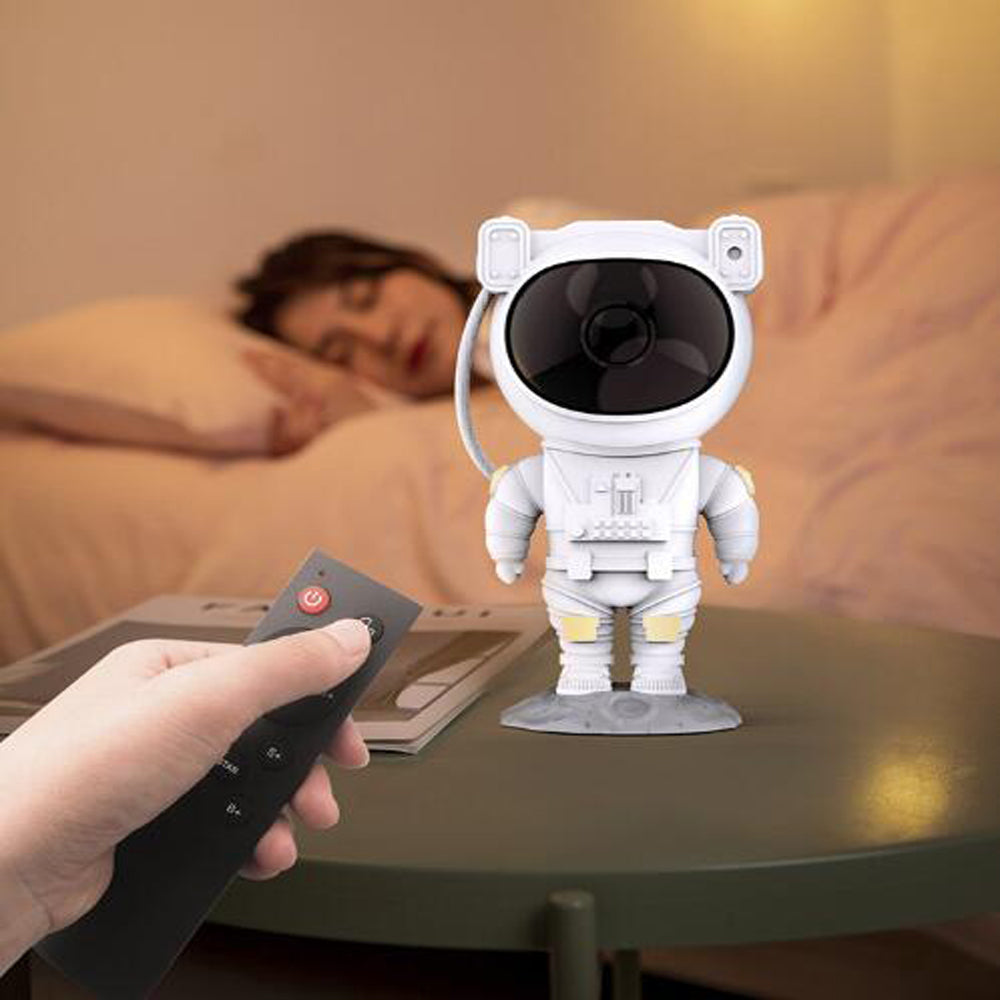 Astronaut Galaxy Starry Sky Projector Lamp | 5W | Nebula & Stars | Remote | 40/90min Timer | USB, APP & Rechargeable | 245×123×115mm | Bedroom & Kids Room
