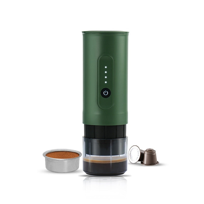 Mini Portable Electric Coffee Machine | Handheld, Stainless Steel, Travel & Car Use, 3 Colors