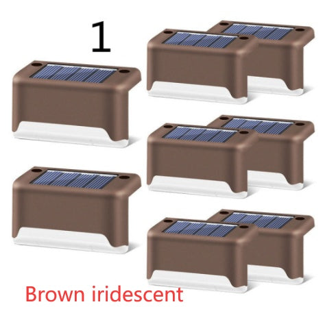 Solar LED Outdoor Step & Fence Light | Warm White | Auto On/Off | Waterproof | 75×44×42mm | European Style | Deck, Stairs, Garden & Pathway | 1–20pc Packs | Black & Brown