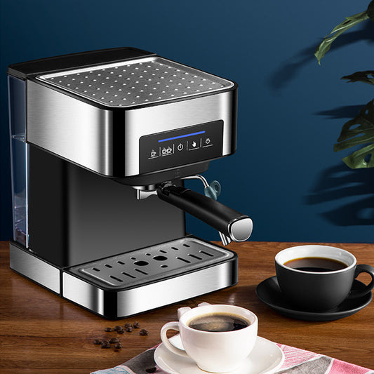 Home Espresso Machine with Steam Milk Frother | 850W, 20 BAR, 1.6L Tank, Touch Control, EU Plug, Black