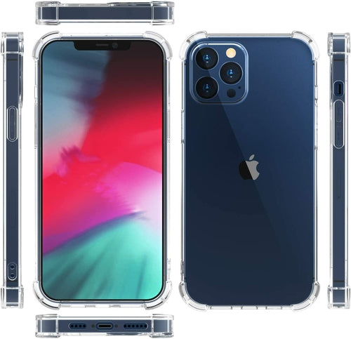 Crystal Clear Bumper Case for iPhone 12 Mini – Air-Guard Drop Protection