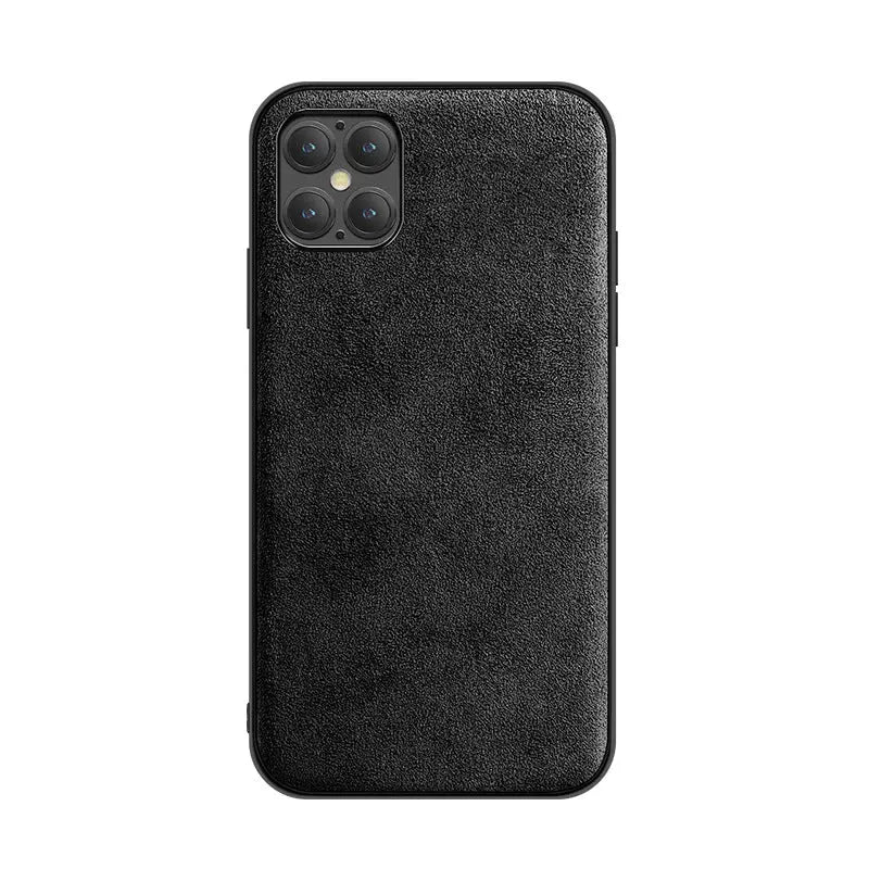 Anacotte Luxeium Premium Microfiber Suede iPhone Case – Luxury Handcraft | Black, Green, Blue