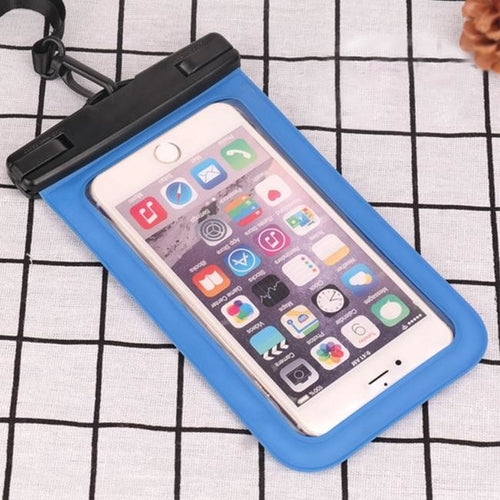 Waterproof Bag Phone Pouch Cover Mobile Case for Beach Outdoor - SUNSHINE1504