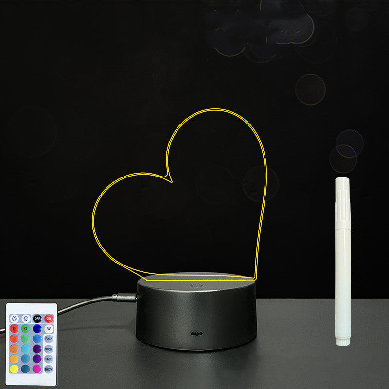 LED Acrylic Handwriting Message Board | 3W 5V USB | Touch & Remote | 16 Designs | Acrylic + ABS | Erasable Pen Included