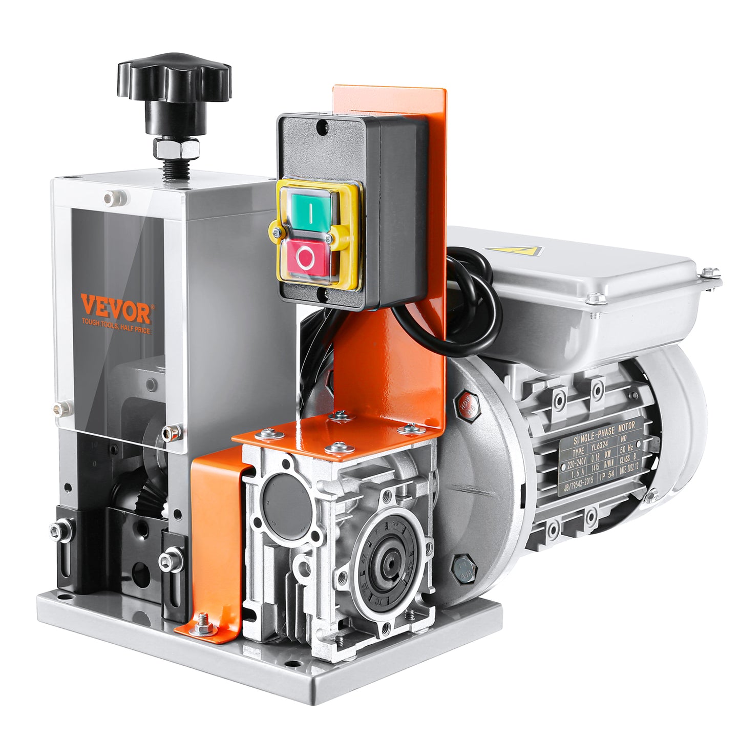 VEVOR 180W Automatic Electric Wire Stripping Machine | 0.06"-0.98", 60 ft/min, Scrap Copper Recycling