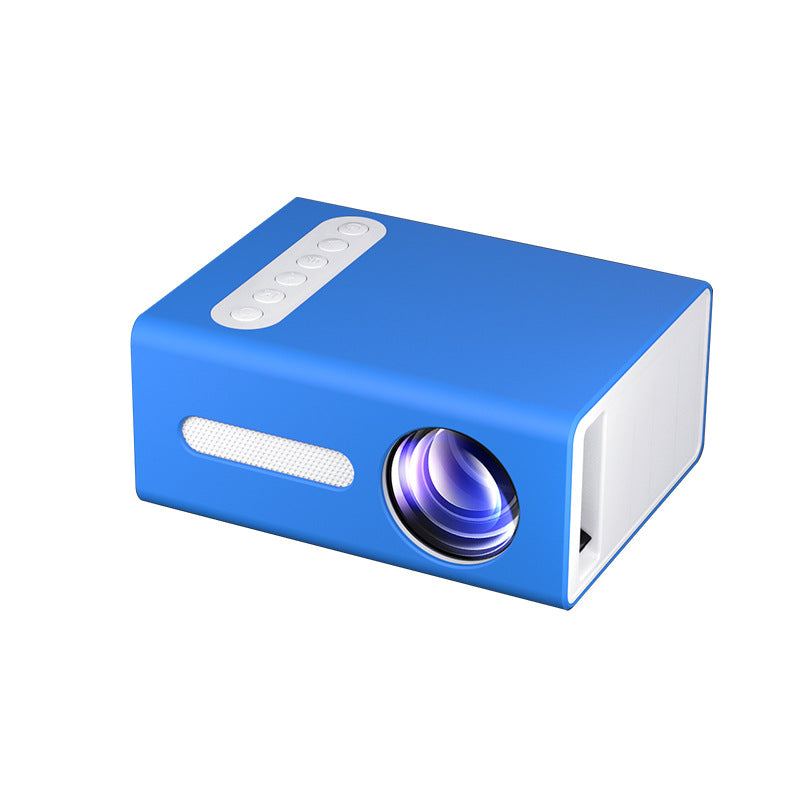 T300 Mini LED Projector | 1080P Input | 25 ANSI | 16–100” | HDMI/USB/AV | 4:3 & 16:9 | Manual Focus | Black, Blue & Yellow | AU/EU/UK/US