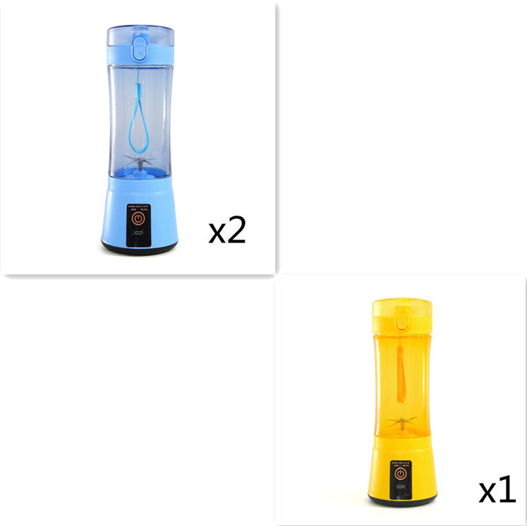 380ml USB Rechargeable Portable Personal Blender | 2000mAh, Food-Grade PC, Dual Safety Protection, Blue, Green, Pink & Yellow