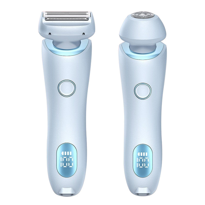 2-in-1 Women's Electric Shaver & Epilator | IPX7 Waterproof | USB Rechargeable | Full Body | Legs, Underarms & Bikini | Hypoallergenic | Wet & Dry | Pink & Blue