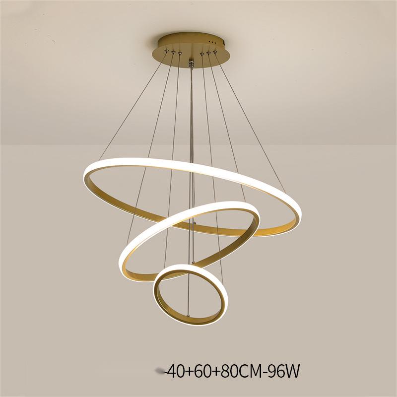 Gold Smart LED Chandelier | Aluminium Alloy | 54W–108W | Tricolor Dimming & Smart Control | Living Room, Dining Room & Bedroom