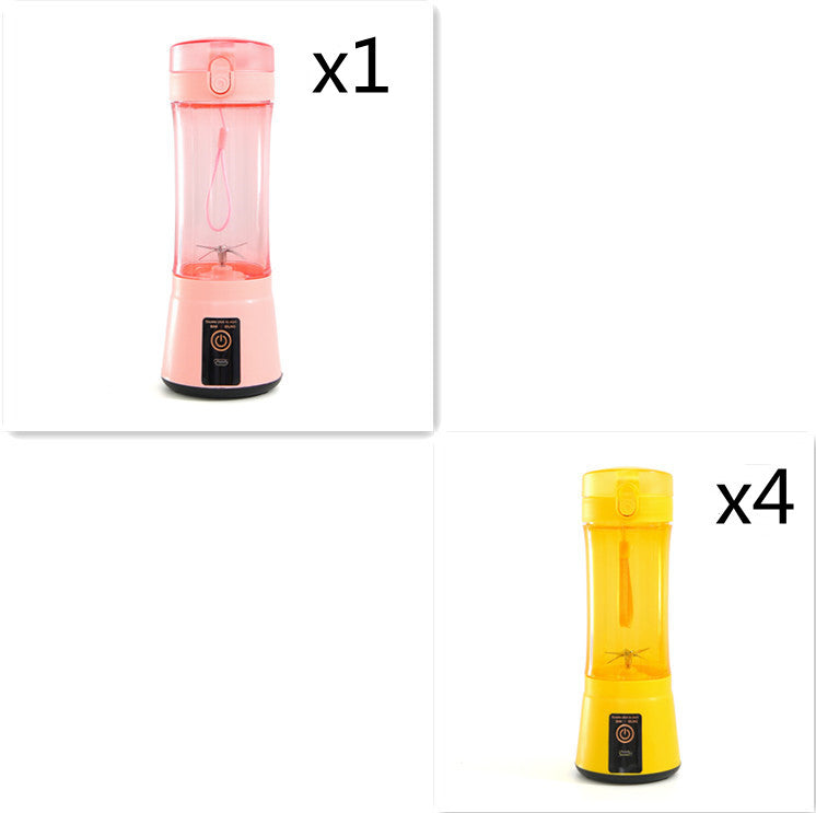 380ml USB Rechargeable Portable Personal Blender | 2000mAh, Food-Grade PC, Dual Safety Protection, Blue, Green, Pink & Yellow