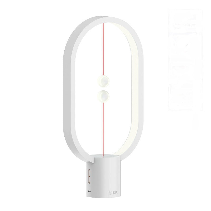 Magnetic Floating Switch LED Table Lamp | 20,000hr | USB & Rechargeable | 2 Sizes | Black, Green, Pink, Red, White & Wood | Bedroom & Bedside Decor