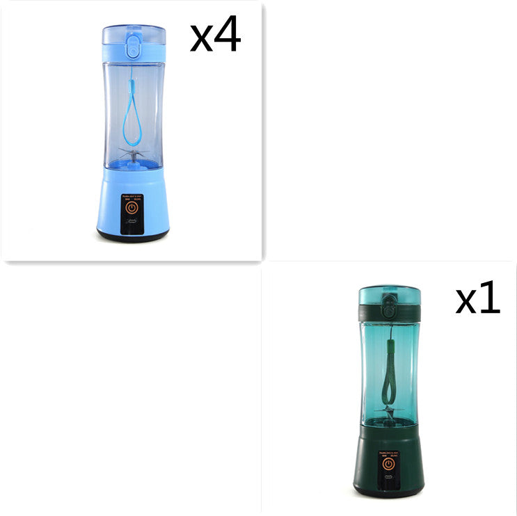 380ml USB Rechargeable Portable Personal Blender | 2000mAh, Food-Grade PC, Dual Safety Protection, Blue, Green, Pink & Yellow