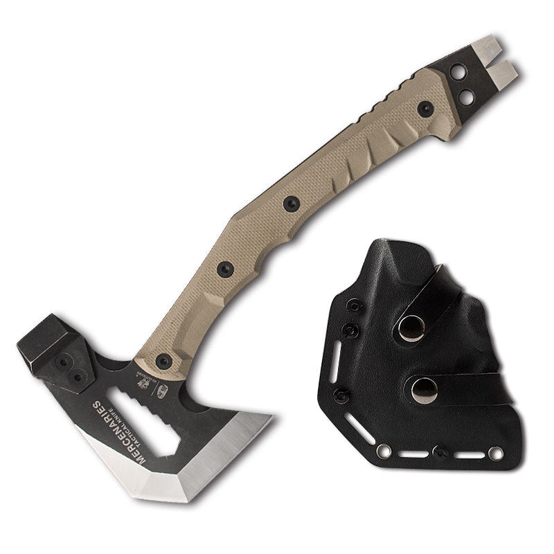FT-02 Tactical Multi-Function Camping Axe | 440C Steel, 58HRC, G10 Handle, Axe + Hammer + Hex Driver