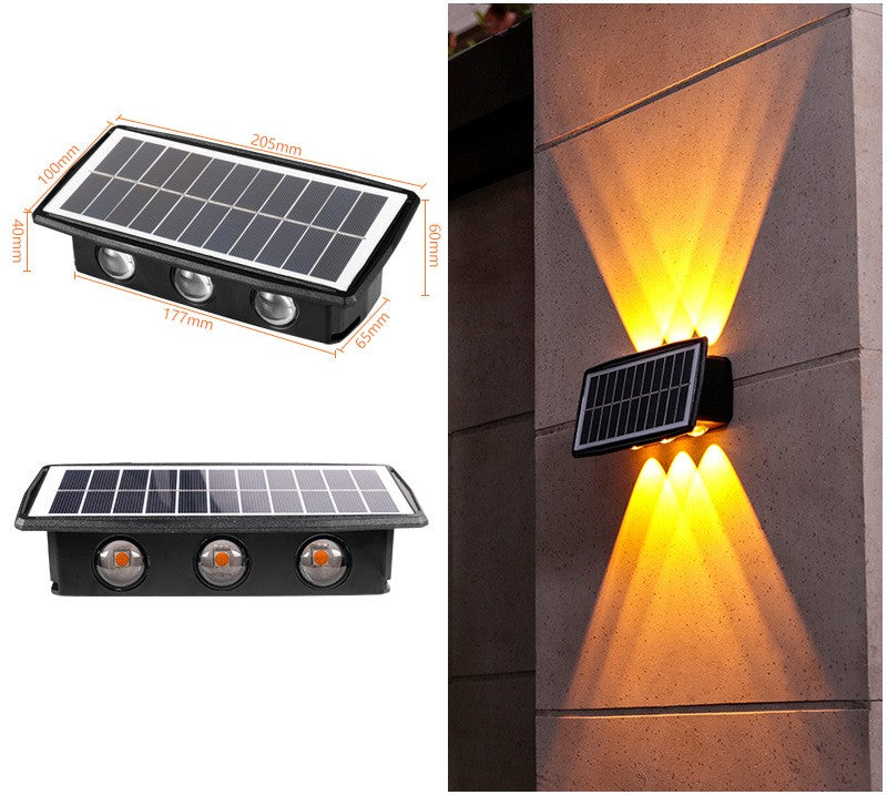 Solar Outdoor Wall Light | 18650 1500mAh | 5050 LED | 4 & 6 LED | Cool White, Warm White & Dual-Colour | ABS+PC | 5.5V 1.5W Solar Panel | Waterproof | Garden, Patio & Pathway