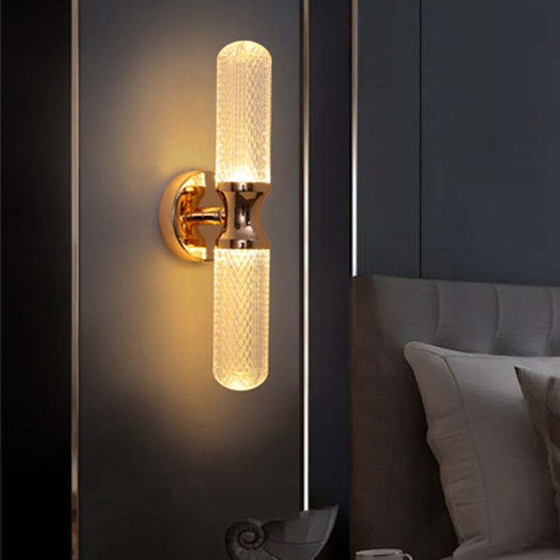 Modern Nordic Minimalist G4 Wall Lamp | Electroplated Hardware & Acrylic | 220V | Small & Large | Living Room, Bedroom & Stairwell | 3 Finishes