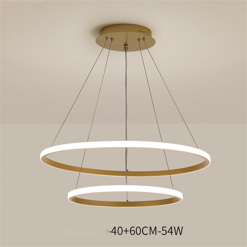 Gold Smart LED Chandelier | Aluminium Alloy | 54W–108W | Tricolor Dimming & Smart Control | Living Room, Dining Room & Bedroom