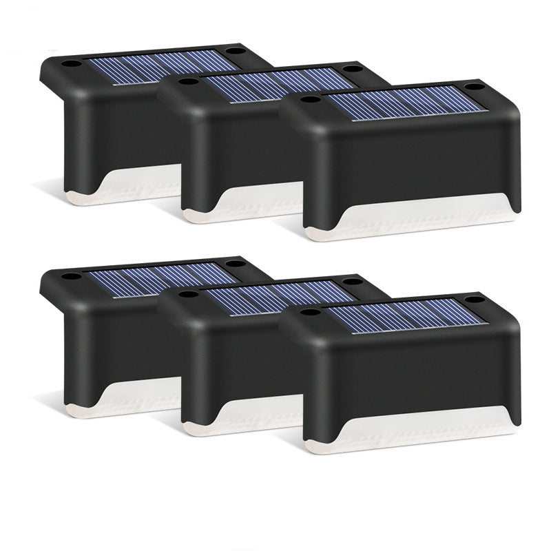 Solar Courtyard Stair Step Light | IP55 Waterproof | 0.2W | ABS | Warm White & Cool White | 75×44×42mm | Black | Garden, Pathway & Staircase | 1, 4, 8 & 20pc Packs