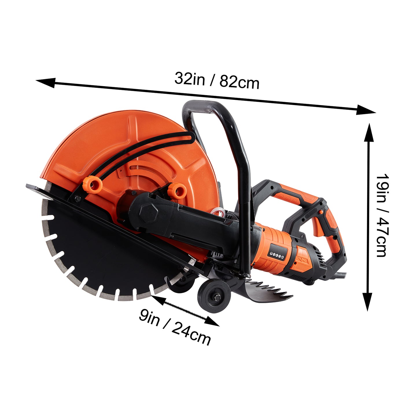 VEVOR 16" Electric Concrete Circular Saw | 3200W, 15A, 6" Cutting Depth, Wet Saw, Water Pump & Blade Included
