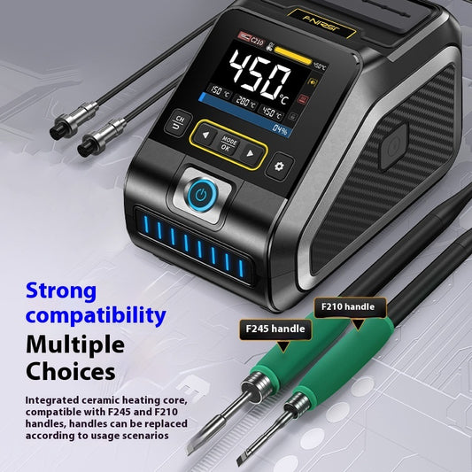 Intelligent Constant Temperature Soldering Station | 110-250V, F210/F245 Tips, Multi-Head, US/EU/CN Plug