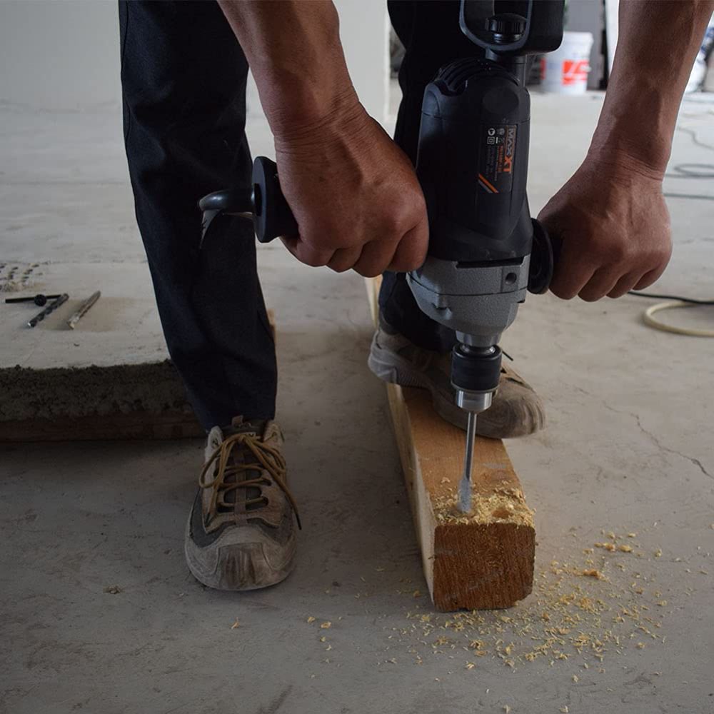 MAXXT 1050W Electric Corded Drill Mixer | 9A Motor, 0-600 RPM, 1/2" Chuck, Cement, Mud & Paint Mixer