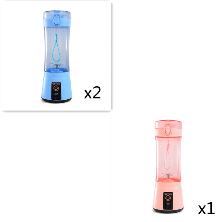 380ml USB Rechargeable Portable Personal Blender | 2000mAh, Food-Grade PC, Dual Safety Protection, Blue, Green, Pink & Yellow