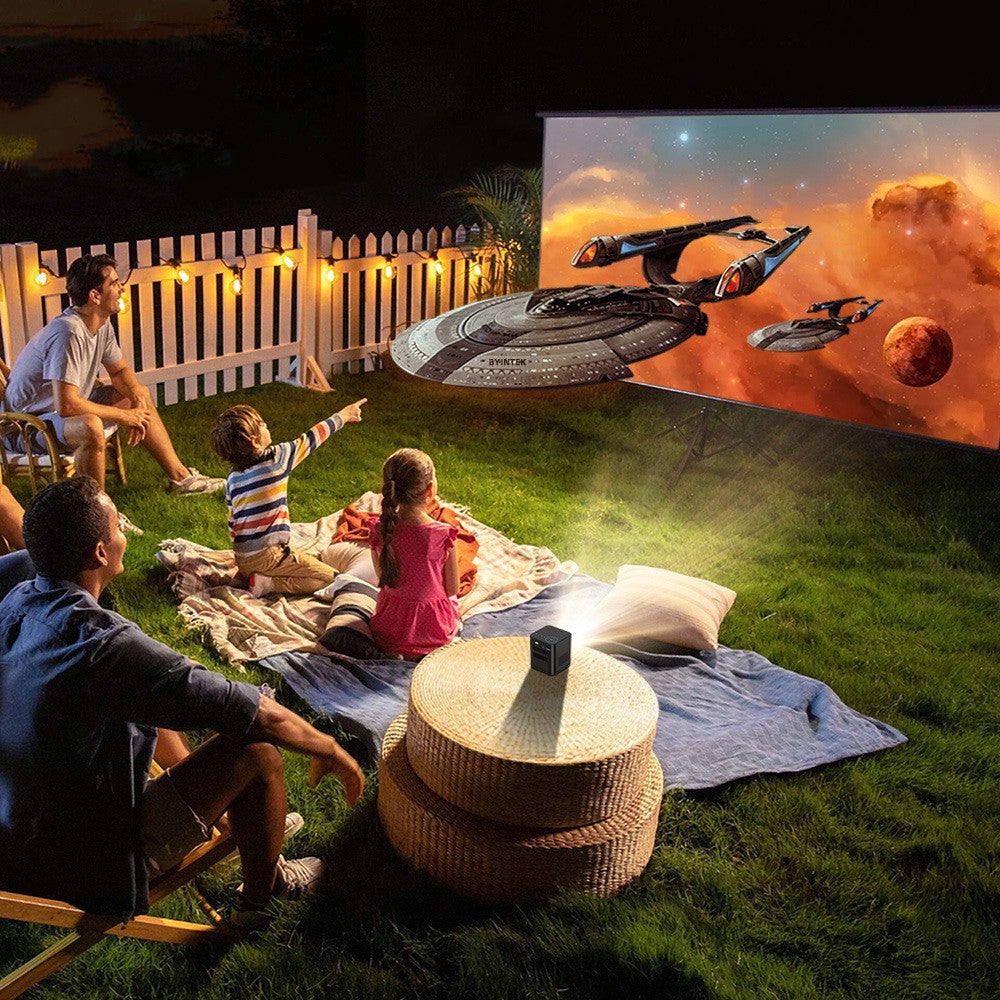 P19 Smart Mini DLP Projector | Android 9.0, 3D, 7800mAh, 200" Screen (AU/EU/UK/US)