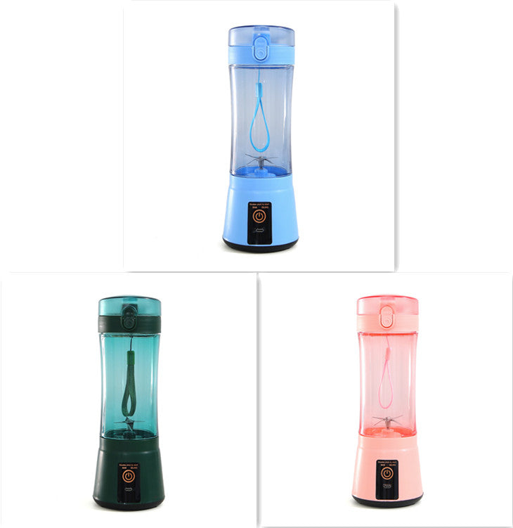 380ml USB Rechargeable Portable Personal Blender | 2000mAh, Food-Grade PC, Dual Safety Protection, Blue, Green, Pink & Yellow