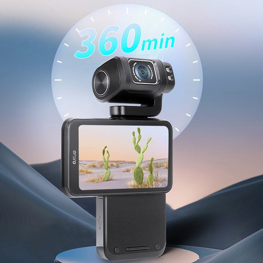 M3 Pocket Camera – 1080p HD, 3.5" 180° Flip Touch Screen & MicroSD Storage