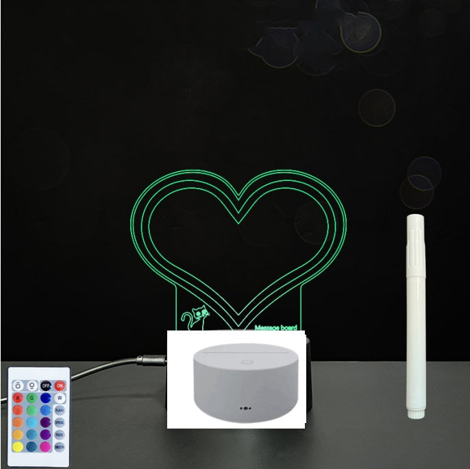 LED Acrylic Handwriting Message Board | 3W 5V USB | Touch & Remote | 16 Designs | Acrylic + ABS | Erasable Pen Included