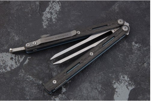 Butterfly Training Knife | 14C28N Blade, G10+TC4 Handle, 58HRC, Stonewash, Bushing System, 5 Styles