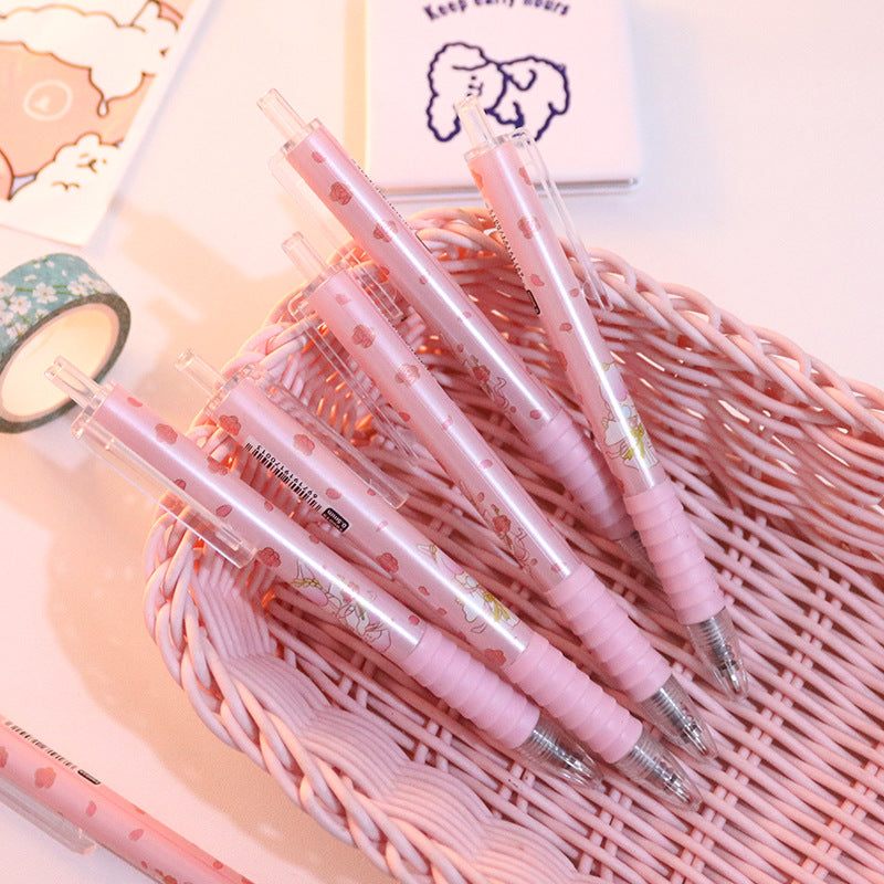 Cute Kawaii Gel Pen | Korean Stationery, Gel Ink Rollerball | 14cm | Peach & Little Magic Fairy