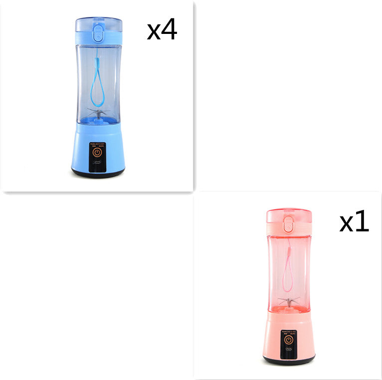 380ml USB Rechargeable Portable Personal Blender | 2000mAh, Food-Grade PC, Dual Safety Protection, Blue, Green, Pink & Yellow