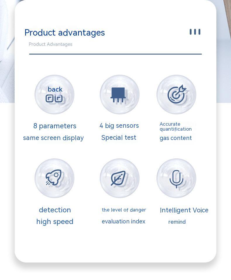 High-Precision Formaldehyde Detector & Indoor Air Quality Tester | 0.001mg/m³ Accuracy, 320×240 Display
