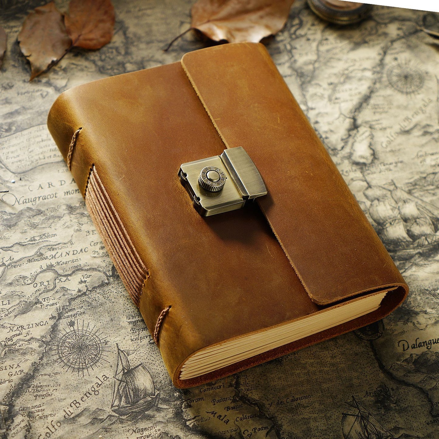 Vintage Genuine Leather Notebook | First-Layer Cowhide | A5 / A6 / A7 | Retro Journal | 2 Colors