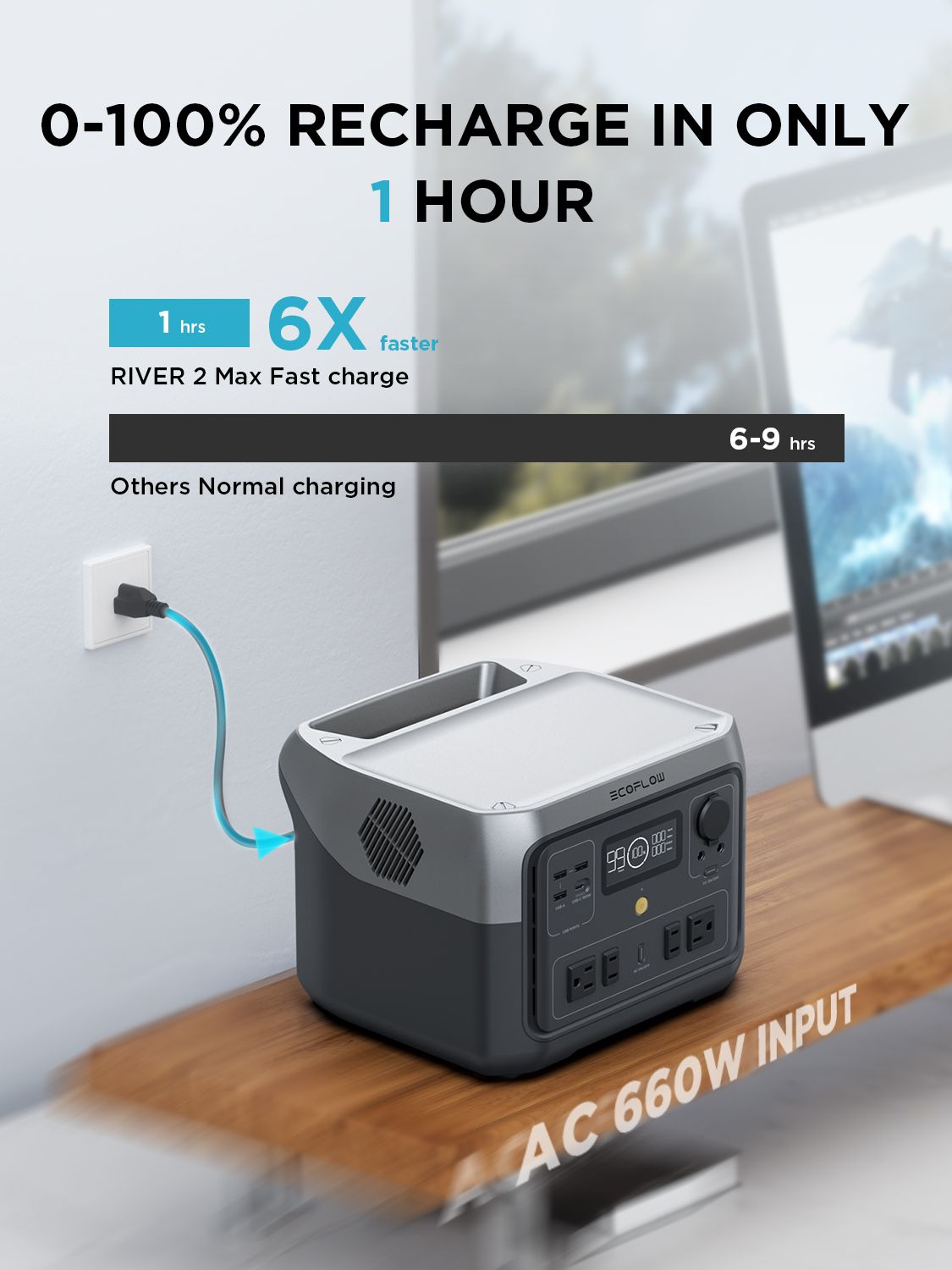 160,000mAh Portable LiFePO4 Power Station | High-Power Emergency & Outdoor Supply (EU/UK)