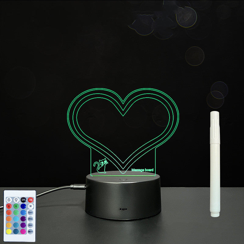 LED Acrylic Handwriting Message Board | 3W 5V USB | Touch & Remote | 16 Designs | Acrylic + ABS | Erasable Pen Included